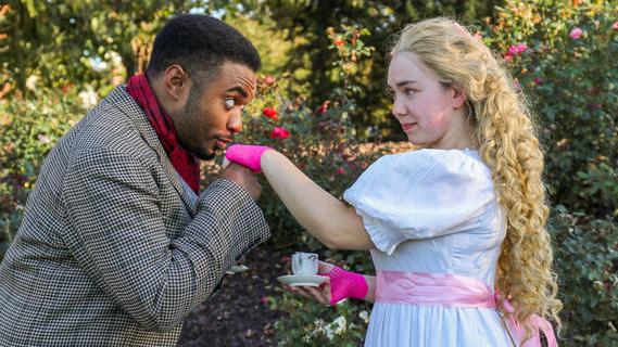 students perform in The Importance of Being Earnest