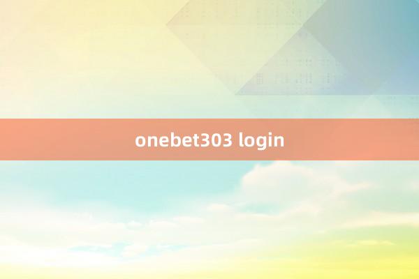 onebet303 login